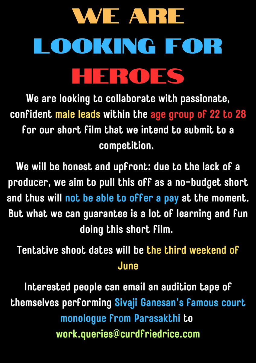 curd_fried_rice's tweet photo. We are looking for heroes! https://t.co/7uIrVFs3LN