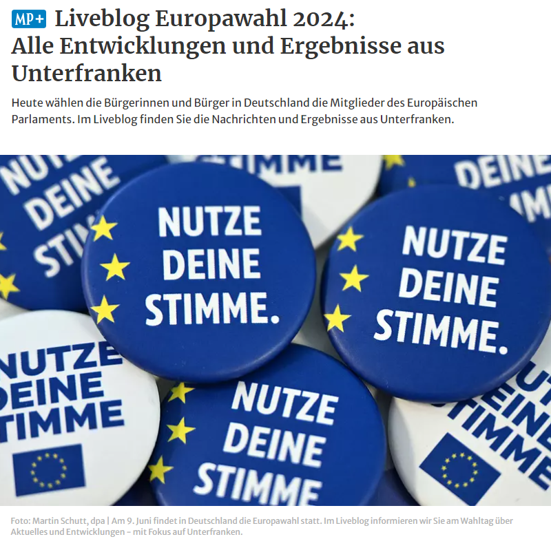 Hier gibt es auch die Ergebnisse aus #Mainfranken: Unser Liveblog zur #Europawahl ist gestartet. <a href="/mainpost/">mainpost</a> #Wahlen #Würzburg mainpost.de/11524843
