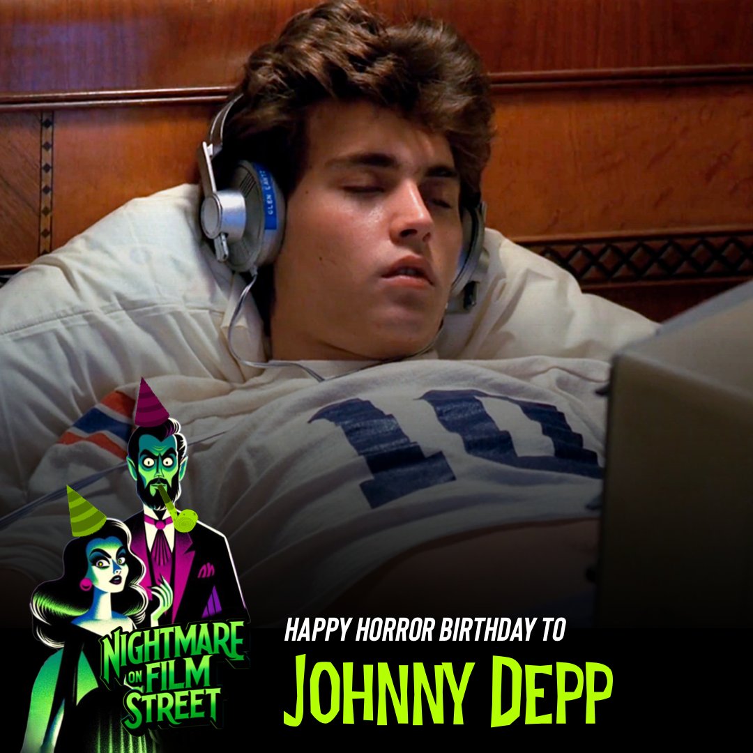NOFSpodcast's tweet photo. Happy Horror Birthday to JOHNNY DEPP, known for his role in A NIGHTMARE ON ELM STREET and his quirky portrayal in EDWARD SCISSORHANDS, born #onthisday in 1963! 🎉 https://t.co/VpkISIbDAt