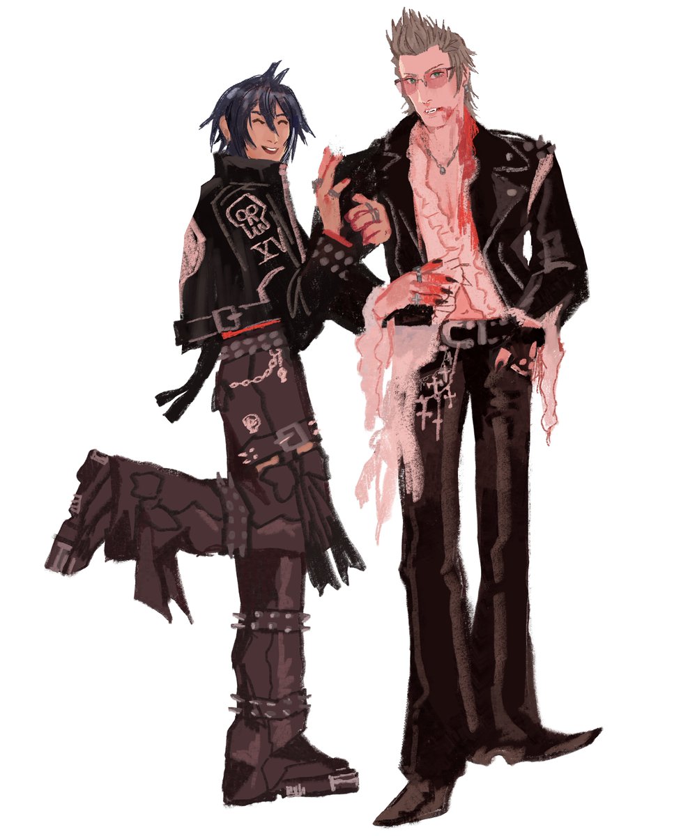 jooliart's tweet photo. vampire ignis and his juicebox for day 2 of #ignoctweek https://t.co/jL3TRkQT8z