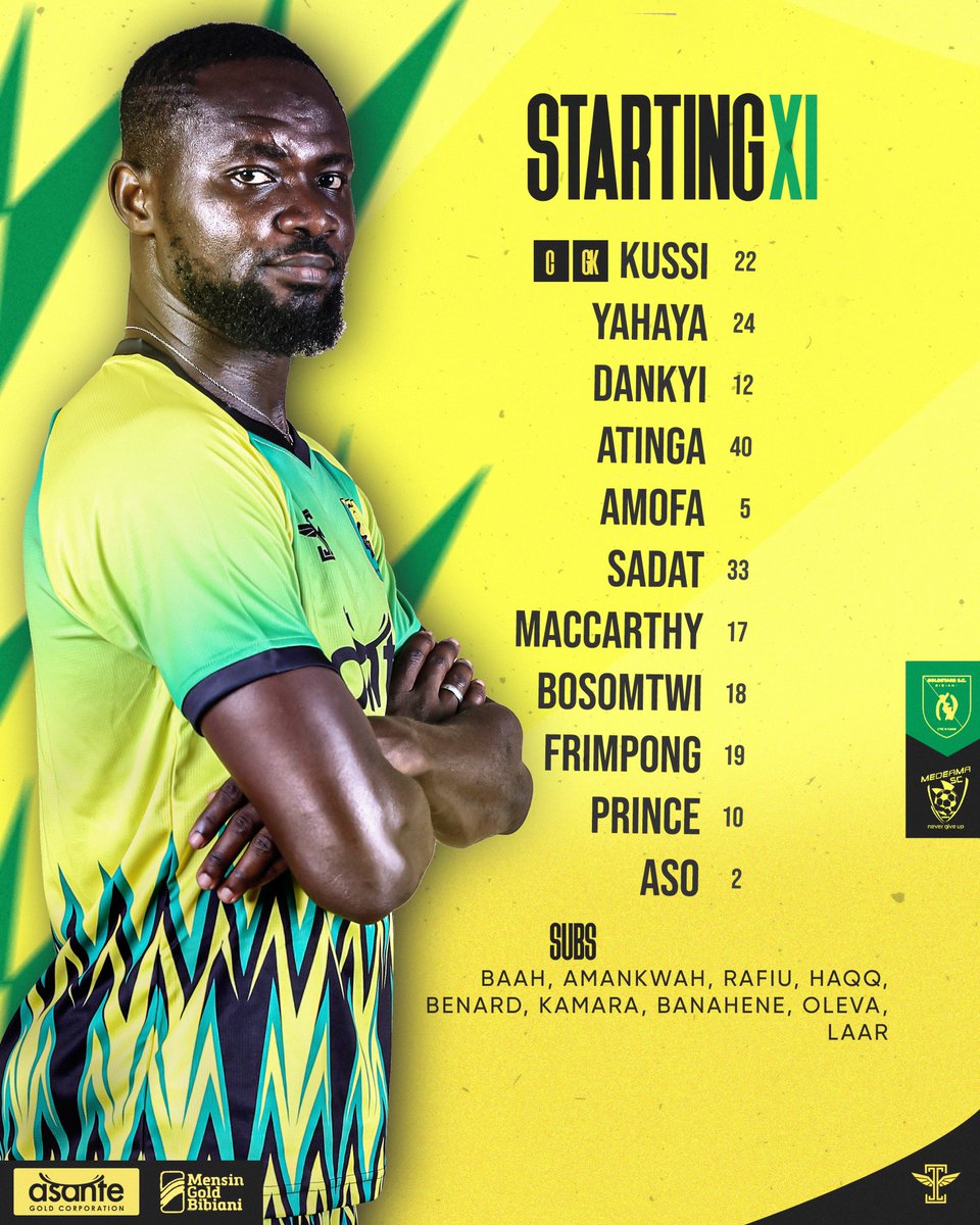 GoldStarsSc's tweet image. Our final Dun’s Park XI of the season 🟡🟢

#GhanaPremierLeague #Week33