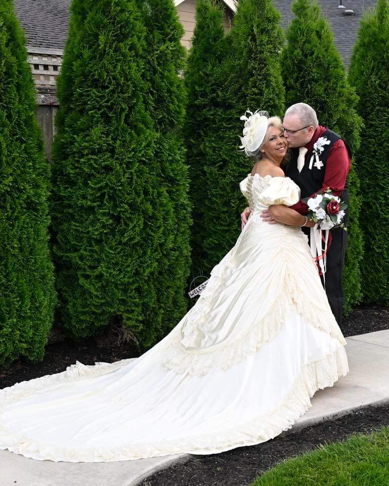MJsPhotography2's tweet photo. Today’s vow renewal was inspiring!  Victoria and David renewed vows celebrating 36 years!  Victoria got to wear her original wedding dress!

#wedding #pnw #love #photography #bride #groom #vowrenewal https://t.co/tBMdgl4w7w