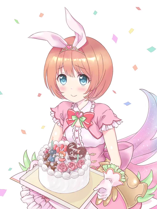 クルミちゃん誕生日絵(2021→2024)いにしえフォルダから捜索してきた来年にはスーパー上手くなってやるんだ(*'ч`*) 