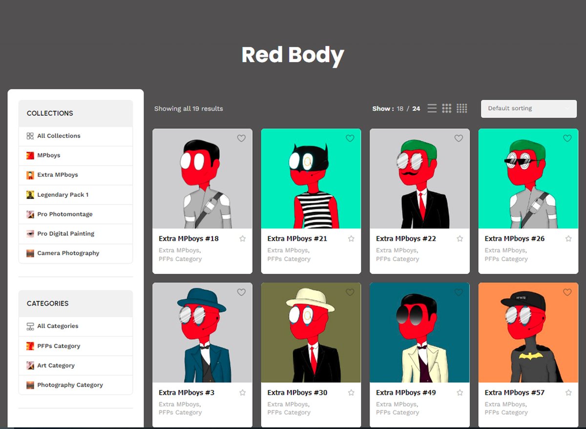 🚀 In #MPboys and #ExtraMPboys, there are the rarest #NFTs in Red Body trait. That's why their value is much higher than other items 📈👇

🔗 piotco.com/body-color/red…

🏅 MPboys and Extra MPboys are Created by <a href="/PiotcoTeam/">PiotcoTeam</a> to sell on #Piotco Website 💥

#NFT #Opensea #PiotcoTeam