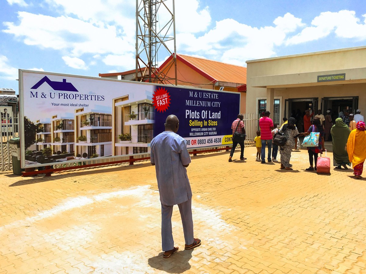 Endcorpsrailway's tweet photo. Say hello to M&amp;U properties on our newest board at the Rigasa train station in Kaduna. If it's immersive and effective, it's Endcorps.

#OOH #railwayadvertising #endcorps https://t.co/OToUW22MEz