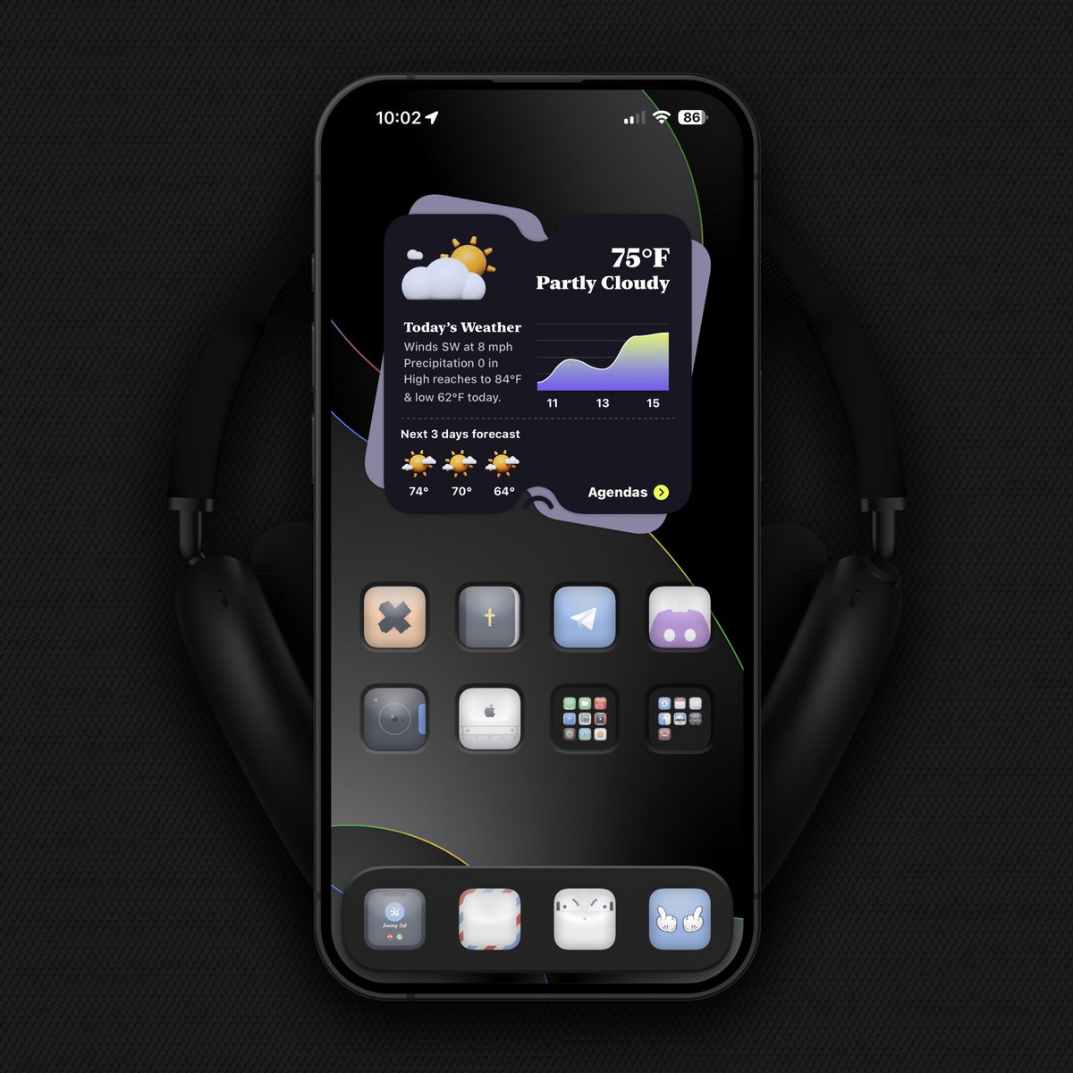 tombowie's tweet photo. #Apple #iOS1751 #iPhone15PM 
#TeamNatty #NoJailBreak #Widgy #MockupM #ShowAE #Layerize 

@SeanKly
@TeboulDavid1 
@MaeloArt #Smoothie 
@kyawthihaphyo
@Kmokhtar79 #StackView 
Credit for original wall to creator https://t.co/3DZA4Ghkpk