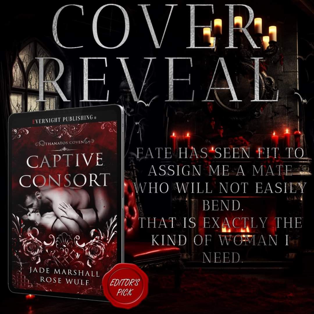 readswithcoffee's tweet photo. ⋆✴︎ Captive Consort (Thanatos Coven Book One) ⋆✴︎
Jade Marshall and Rose Wulf
⤷ June 28, 2024!

🩸Vampire Romance
🩸He Falls First
🩸Enemies To Lovers
🩸Forced Proximity
🩸Captive, Sassy FMC
🩸Touch Her &amp; ☠️
🩸Fated Mates
🩸OTT/JP MMC
🩸Bloodlust
🩸Found Family https://t.co/AG1jm8PROA