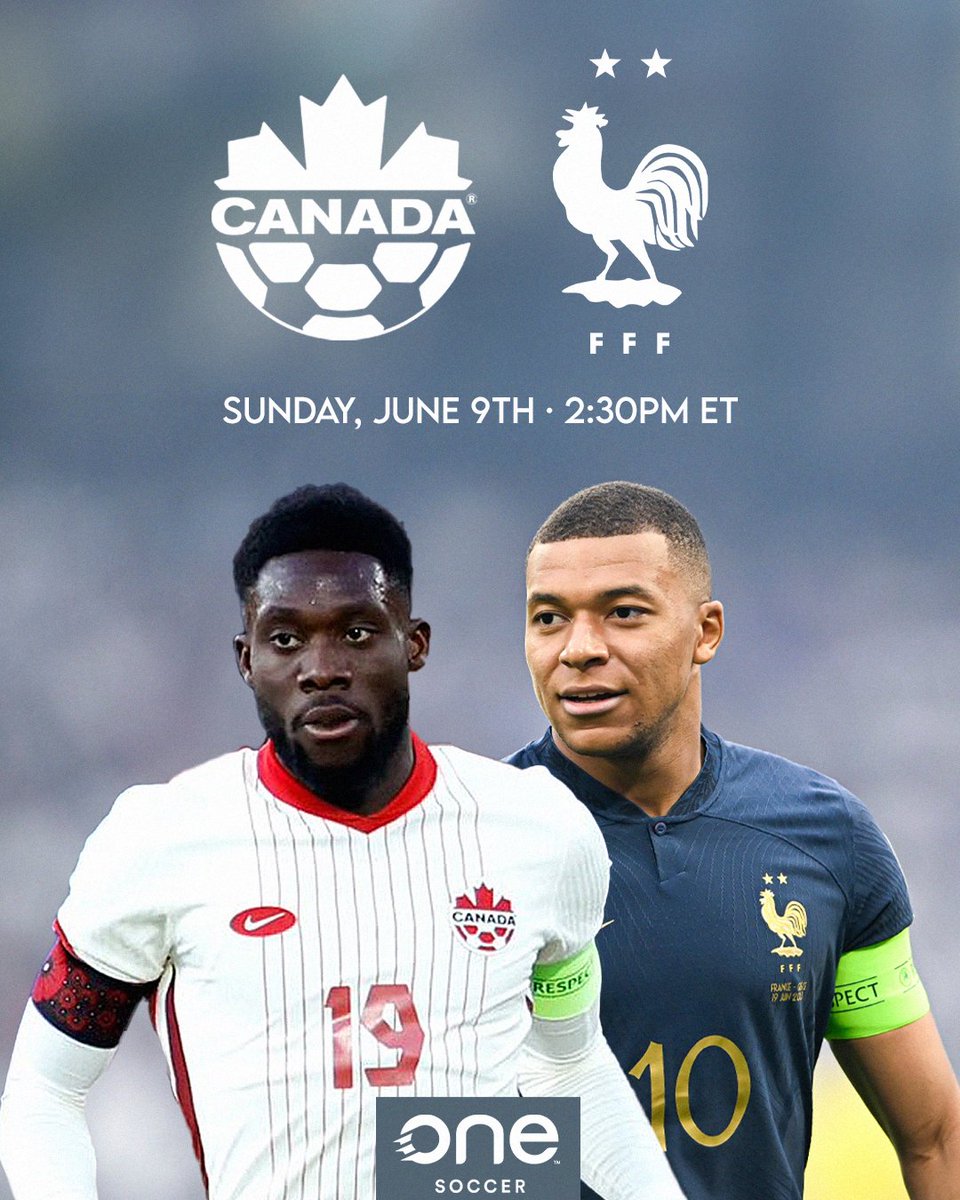 onesoccer's tweet photo. TODAY on OneSoccer 🚨

#CanMNT 🇨🇦 vs. France 🇫🇷 beginning at 2:30PM ET with our Matchday Live PRE-GAME SHOW 📺

👉 https://t.co/6LyEo1ZVo2 https://t.co/HGlbmijAJf