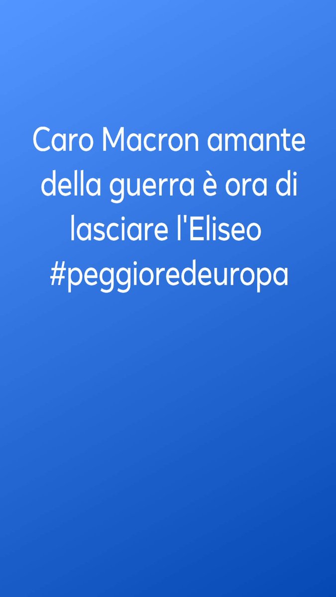 GiagoniDario's tweet image. #MacronOUT #eliseolibero #guerrafondaio #dimettiti #europa #lepenON #pace