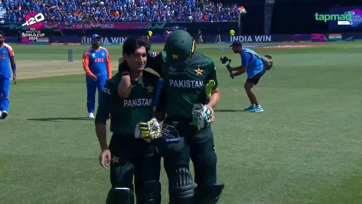 Naseem Shah in tears after Pakistan's loss.

#INDvPAK | #T20WorldCup