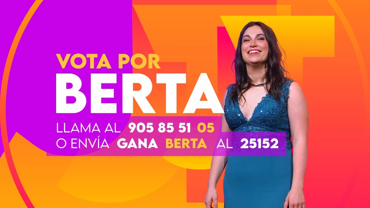 JotalentATV's tweet photo. 📞 Llama al 905 85 51 ... 
🧡 05 Berta 

📲 Envía un SMS al 25152 con GANA 
🩷 Berta https://t.co/m3FfZ9kLj0