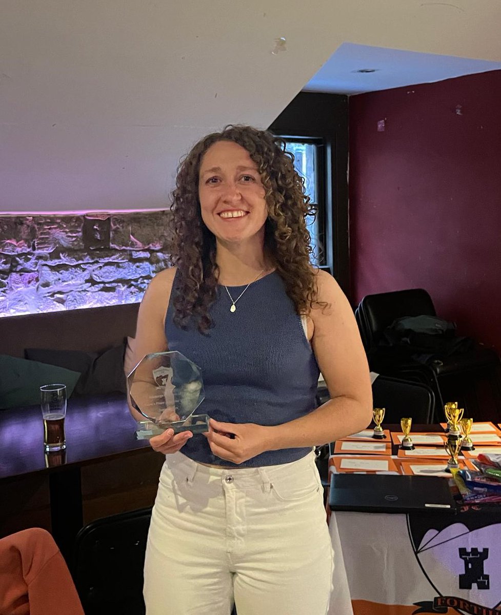 Edinburgh Caley Awards Night 🏆 

Next up is Players Player of the Year and it goes to Sophie Davies! 

Sophie was ever present in the team and immense in midfield, chipping in with 11 assists and 2 goals! 

Well done Soph 🧡

#mtc #awardsnight