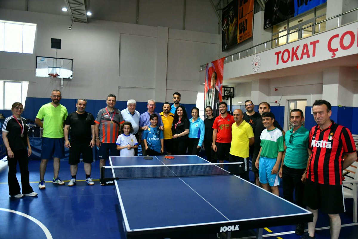 Gençlik ve Spor Bakanlığınca düzenlenen Tokat ili kurumlar arası masa tenisi müsabakalarında;Tokat İl Milli Eğitim Müdürlüğü A Takımı birinci, Tokat İl Milli Eğitim Müdürlüğü B Takımı ikinci ve Gaziosmanpaşa Üniversitesi üçüncü oldu. 🥇🥈🥉🏆🏓

<a href="/tcmeb/">Millî Eğitim Bakanlığı</a> <a href="/HuseyinKir64/">Hüseyin Kır</a>