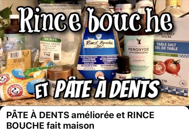 pres_reine's tweet photo. Si vous avez de la sensibilité aux dents, ou tendance à faire des infections buccal souvent.. Voici ce que vous pouvez faire pour améliorer la pâte à dents et ou de se faire un rince bouche maison.
🎥 https://t.co/IugFyNk1Jm
#sauge #romarin #sel #bicarbonatedesoude #peroxyde #argileverte #huiledenoixdecoco
Huile essentielle de sauge