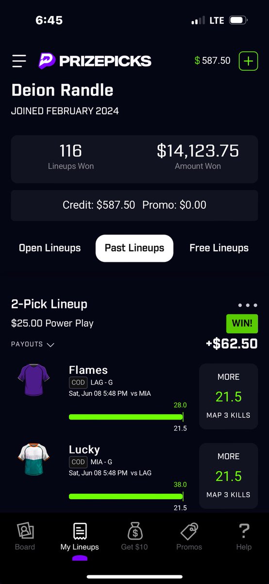 Ares_GOAT's tweet photo. Started yesterday with $50 and this is were we ended tailing the GOAT @ZooMaa trust the process!! Use code ZOOMAA on @PrizePicks https://t.co/3wEpmMVxhI