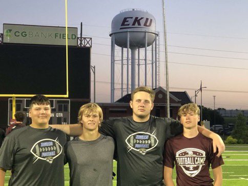 BradyCummi85866's tweet photo. Had great camp at EKU yesterday. Ran a 4.72 laser , working on getting that down to a 4.6 by the end of summer. Looking forward to competing again…@EKUFootball @EddieRunyon @CoachWill1424 @CoachEdney @karlos_sr @MatthewLeifheit @MatthewAmburge2 @CoachWatson9 @CoachAndyFrye https://t.co/cweKA3ifnP