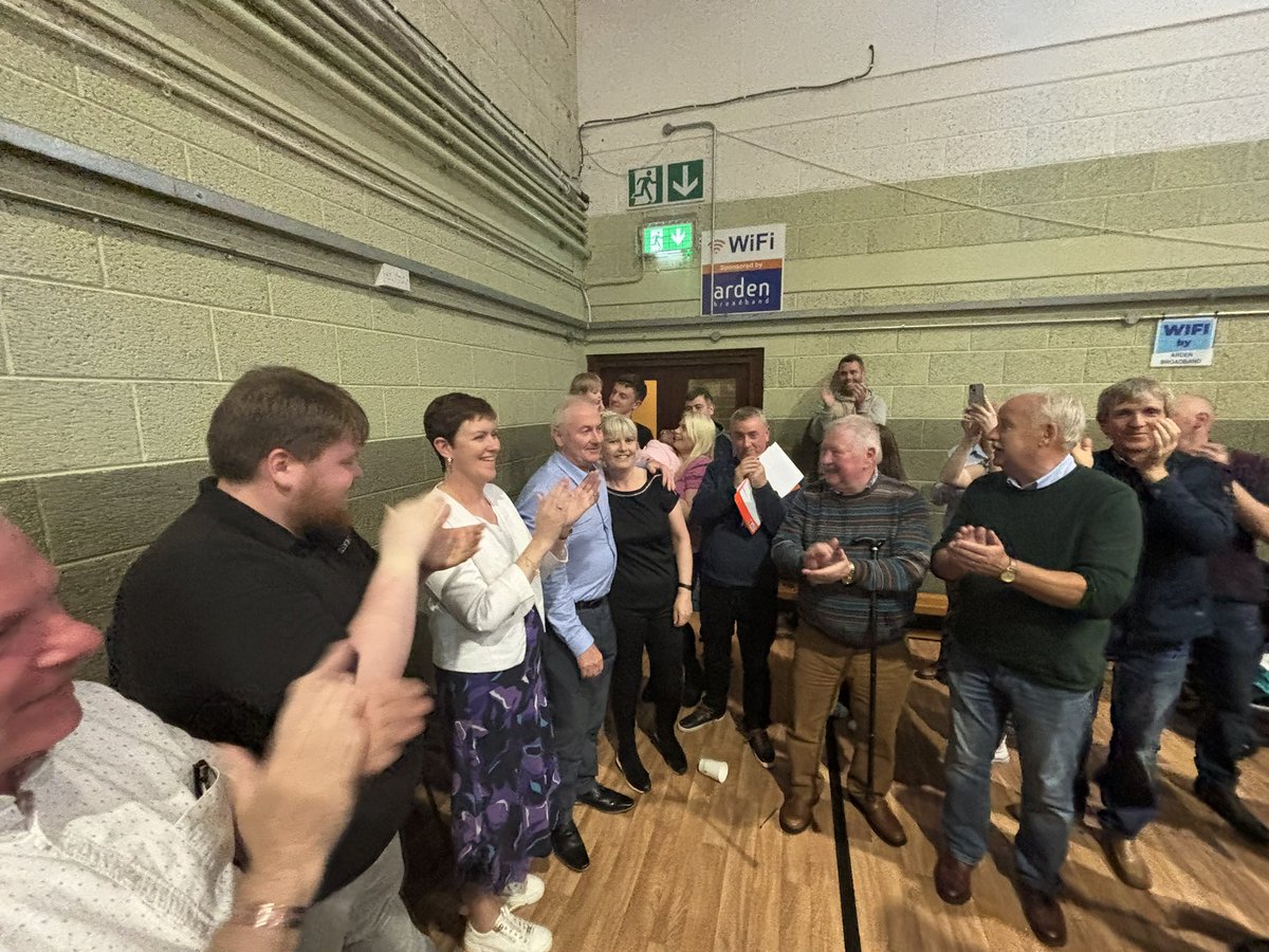 CavanSinnFein's tweet photo. Tofa ✅

Noel Connell has been elected for Sinn Féin in the Ballyjamesduff LEA. Maith thú Noel 🇮🇪

#SinnFéin https://t.co/AcncUv09ts