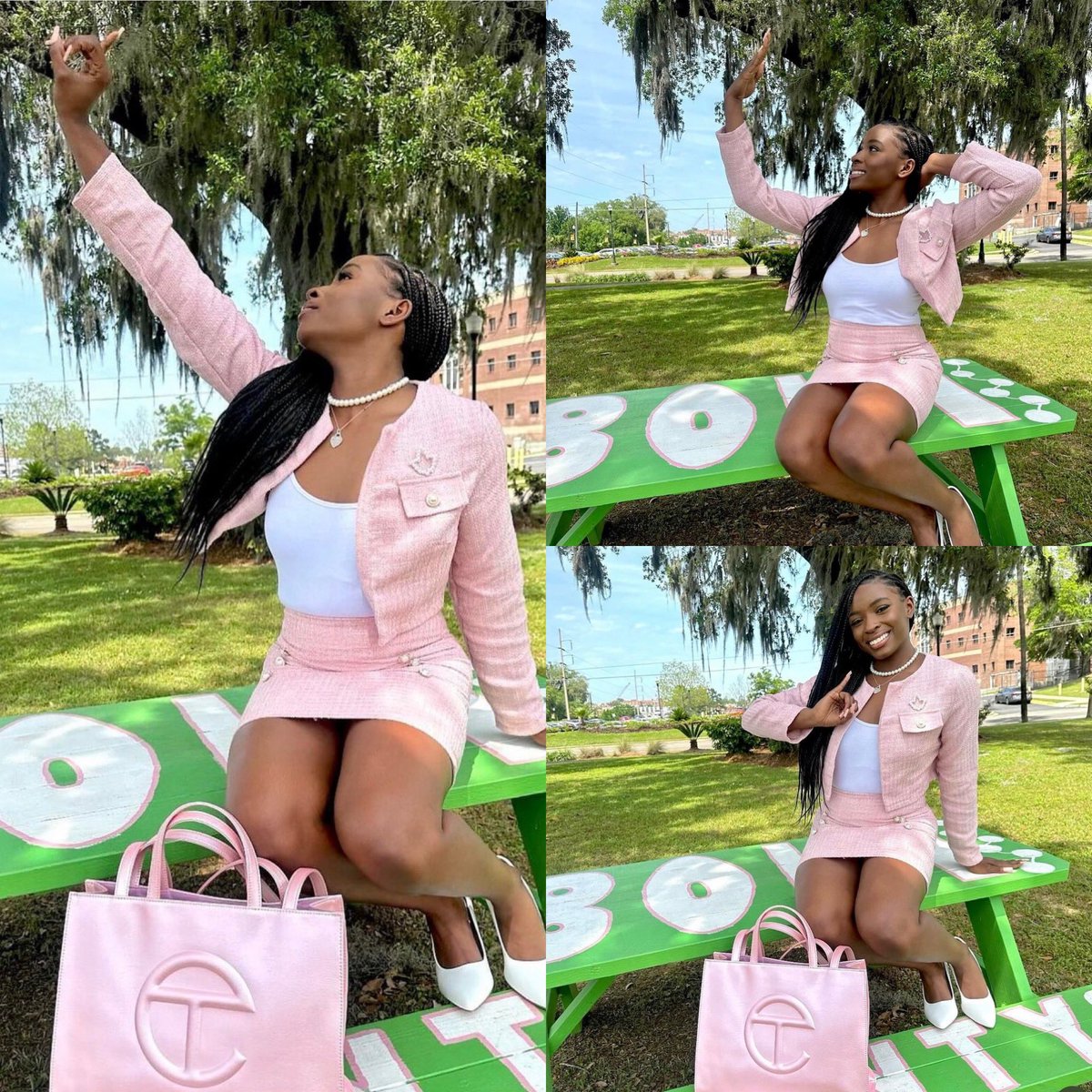 PLEDGING Tigers! #TigerAlumni #TigersOnTheMove #TigerRoar #TigerPride💚 #CheerTigers