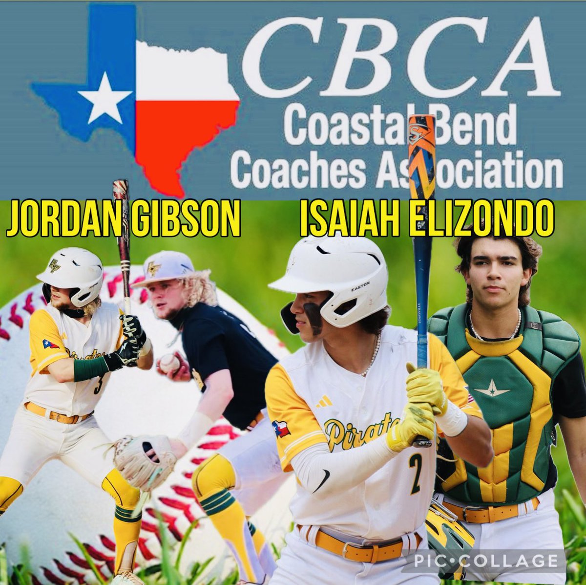 Texas Coastal Bend Sports Wire (@texcoastbend) on Twitter photo 💯👇🏼🏴☠️ONE LAST RIDE🏴☠️👇🏼💯
<a href="/jordan05118452/">jordan gibson</a> & <a href="/Isaiah2Elizondo/">Isaiah Elizondo</a> wear the Green & Gold one last time today in the <a href="/cbcatx1/">Coastal Bend Coaches Association</a> Baseball All-Star Game!!
Come support our 2024 @RfPirate Baseball Captains one last time! Game is today at 5:00 pm at C.C. Cabaniss Field! 💯👇🏼🏴☠️ONE LAST RIDE🏴☠️👇🏼💯
<a href="/jordan05118452/">jordan gibson</a> & <a href="/Isaiah2Elizondo/">Isaiah Elizondo</a> wear the Green & Gold one last time today in the <a href="/cbcatx1/">Coastal Bend Coaches Association</a> Baseball All-Star Game!!
Come support our 2024 @RfPirate Baseball Captains one last time! Game is today at 5:00 pm at C.C. Cabaniss Field!
