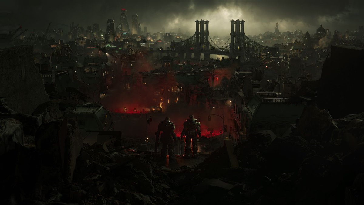 shinobi602's tweet photo. Gears of War: E-Day | Details

▪️Not a spin-off but a new entry in the mainline Gears of War saga 
▪️The Coalition is "content" with the stories told in Gears 4 and 5 and "isn't abandoning them", but making this game was opportunity that "felt too good to miss"
▪️Team is looking to recreate and improve on the series classic cover shooting, revisiting the tone of older Gears with "truly next-gen tech"
▪️Takes place 14 years before the first game, tackling how an ill-prepared Sera responds to a surprise Locust invasion
▪️Very intentional in recasting the Locusts not simply as foes but as "living nightmares"
▪️Design team prioritized redefining the Locust Drone, which had become simple fodder as the series progressed, into "something fearsome, physically intimidating, and utterly brutal"
▪️The fear of encountering the Locust for the first time is central to the game (desperation as Marcus fights a Drone for the first time)
▪️Hints that the origin of the Lancer (chainsaw, etc) will be part of the story
▪️The narrative follows the early stages of Marcus and Dom's brotherhood, bonding over the loss of Dom's older brother Carlos (who was close with Marcus)
▪️"Over 100x more environment and character details than Gears 5", hardware raytraced lighting, reflections and shadows, next generation destruction and gore, and cutting-edge animation technology

➡️ https://t.co/CysVpsZ3CX

#Xbox #GearsofWar