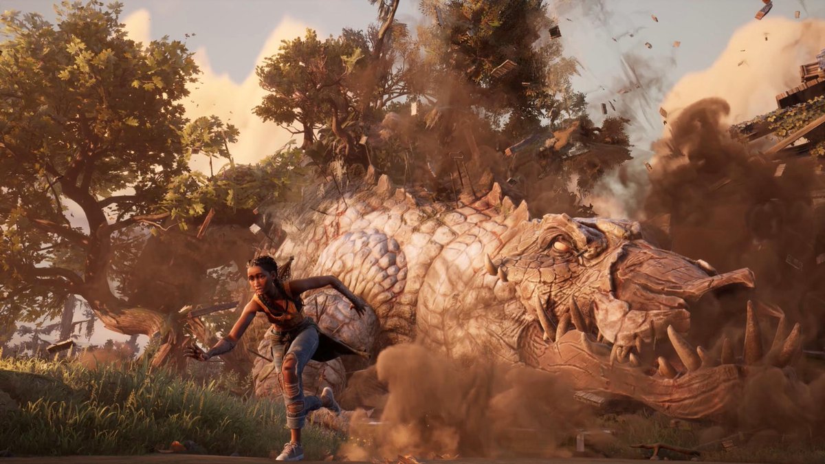gameinformer's tweet photo. Compulsion Games' Southern Gothic action title South of Midnight gets its first gameplay trailer and a 2025 launch window. https://t.co/mhRe0jz1xZ https://t.co/gLMJ2sydf3