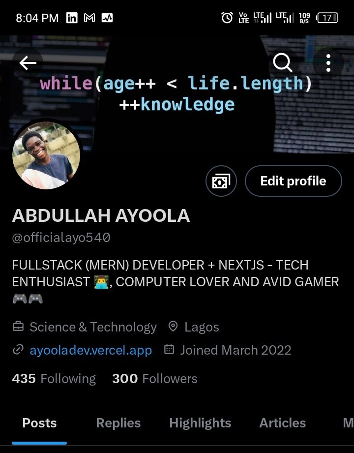 Abdullah Ayoola tweet media