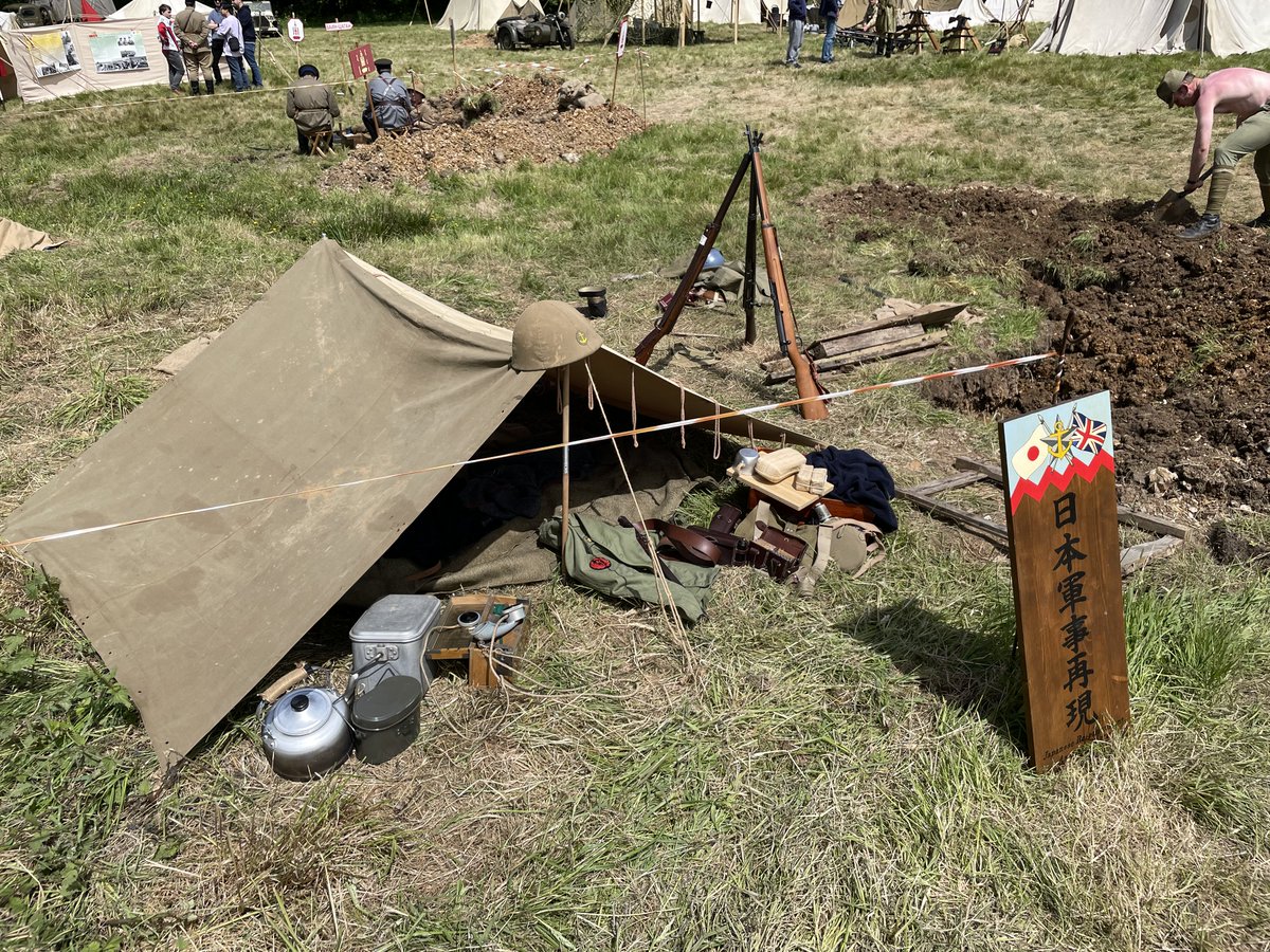 JReenactmentUK's tweet photo. Second Event Wrapped Up!

The Overlord Show, Denmead
(it was 2 weeks ago...)

Ambon successfully captured, and the public educated in the early phases of the War from the Japanese perspective. Smaller turnout for us than planned, but was a good one! 

Next - Capel Military Show https://t.co/oIMtyy36Ye