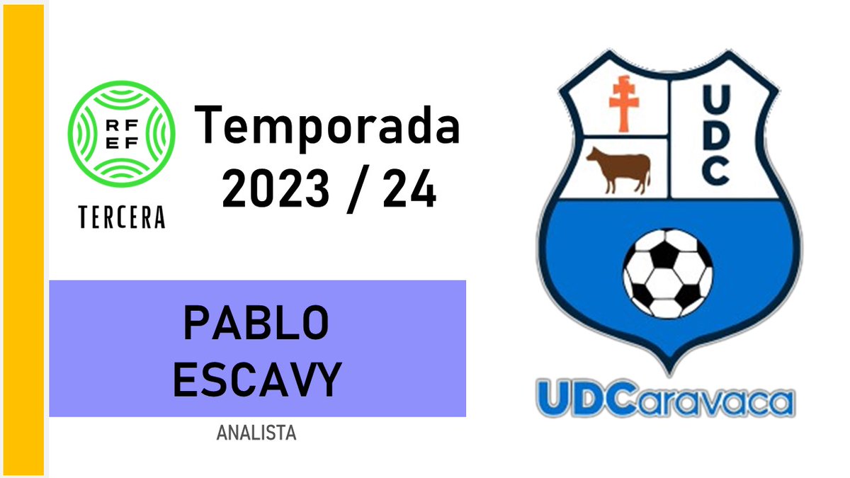 paescavy's tweet photo. Con la temporada 23/24 terminada, toca hacer un repaso del trabajo realizado en este año como Analista en @CaravacaUd en #3ªRFEF.
✅ Permanencia en 3ª  
✅ PlayOff a 2ª RFEF
Dar las gracias al CT, jugadores, directiva y afición @Frenteel_bote23 por este gran año juntos.

⬇️HILO⬇️ https://t.co/4RFsjFGxkq
