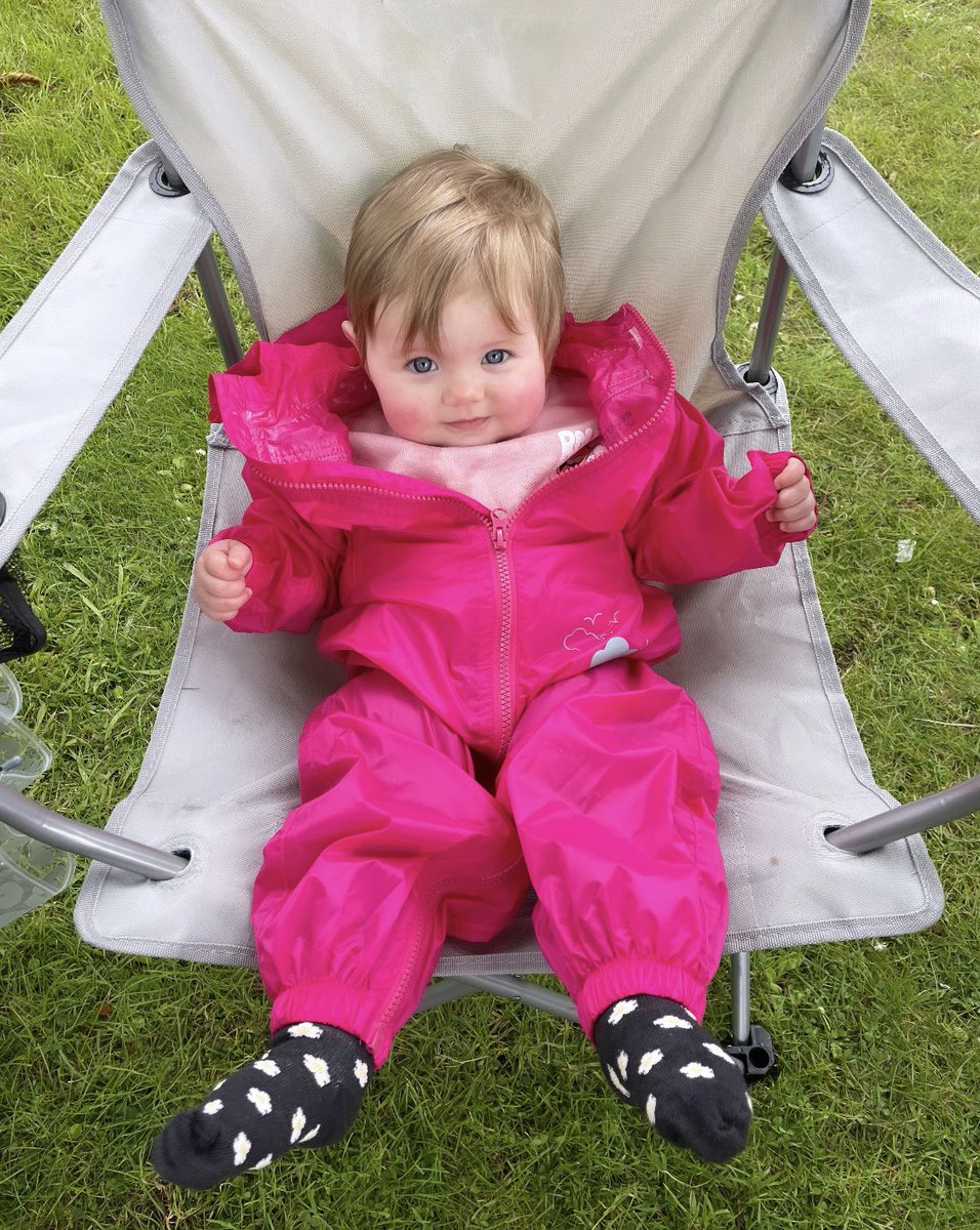 Esme’s first festival was a bit of a wet one 🌧️🎶