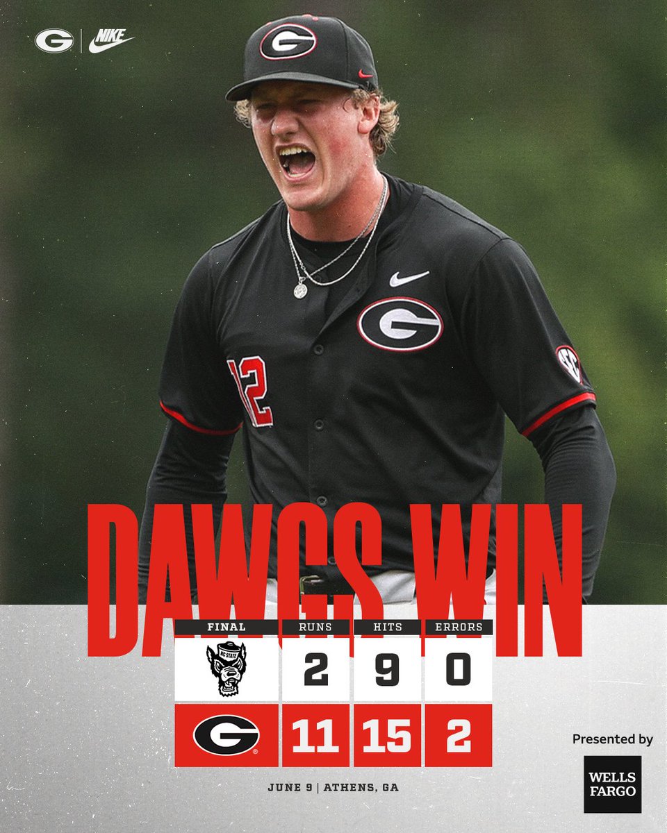 Georgia Baseball (@baseballuga) on Twitter photo ππ‘π πππ°π π¬ ππ«π πππ’π₯π₯ πππ§ππ’π§'
Georgia forces game three of the series to be played tomorrow with a time yet to be determined.
#GoDawgs | <a href="/WellsFargo/">Wells Fargo</a> ππ‘π πππ°π π¬ ππ«π πππ’π₯π₯ πππ§ππ’π§'
Georgia forces game three of the series to be played tomorrow with a time yet to be determined.
#GoDawgs | <a href="/WellsFargo/">Wells Fargo</a>
