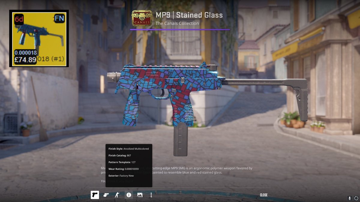 FlareyCS's tweet photo. JUST CRAFTED #1 FLOAT MP9 STAINED GLASS

0.000018 

for @_Sabach on stream https://t.co/H8TdVZbALn
