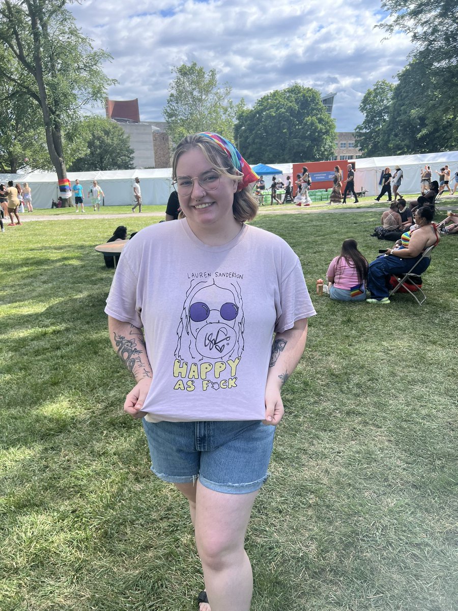 I had the pleasure of seeing <a href="/LaurenSanderson/">Lauren Sanderson</a> in person again yesterday at <a href="/indypride/">Indy Pride, Inc.</a>! It was such a great experience, and she’s such a sweet soul as always 🫶🏼 I got my first ever Lauren shirt signed!