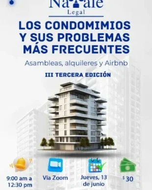 NataleLegal's tweet photo. Este jueves 13 de junio  nuestro conversatorio sobre los problemas mas comunes en los Condominios.
Asambleas
Arrendamientos
Áreas comunes
Airbnb
9 am a 12:30 pm.
Zoom

$30
sólo Whatsapp: 0414 1174216
Los esperamos!

#condominios
#administradoras
#lahoradenatalelegal https://t.co/IZ03kitPz3