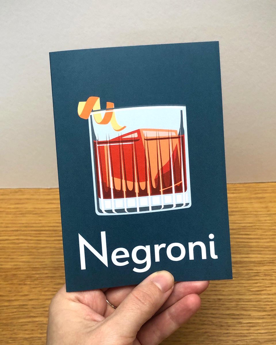 Mmmm #Negroni #negronicard #fathersdaycard rebeccapymar.co.uk/products/negro…