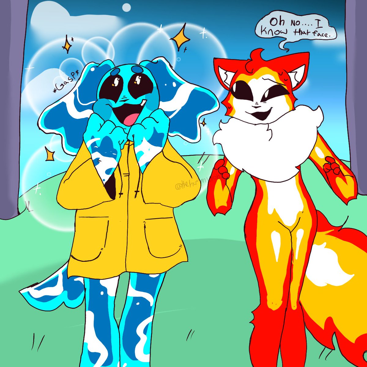thehumanblob1's tweet photo. When most of your life is under water in the deep blue sea . Most things will amaze you up above.
#SmilingCritters #SmilingCrittersOC #SmilingCrittersAU #PoppyPlaytimeChapter3 #aquapup #pyrokitty https://t.co/KFFFaUtF2w