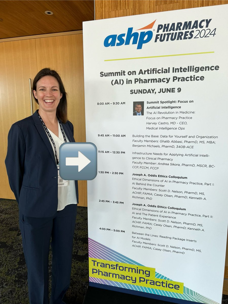 Kelly Smith (@uga2uk) on Twitter photo 👀 #PharmDawgSpotting at #ashpfutures24 <a href="/AndreaSikora/">Andrea Sikora</a> is at it again, talking #AI, #pharmacy, #patientoutcomes 👀 #PharmDawgSpotting at #ashpfutures24 <a href="/AndreaSikora/">Andrea Sikora</a> is at it again, talking #AI, #pharmacy, #patientoutcomes