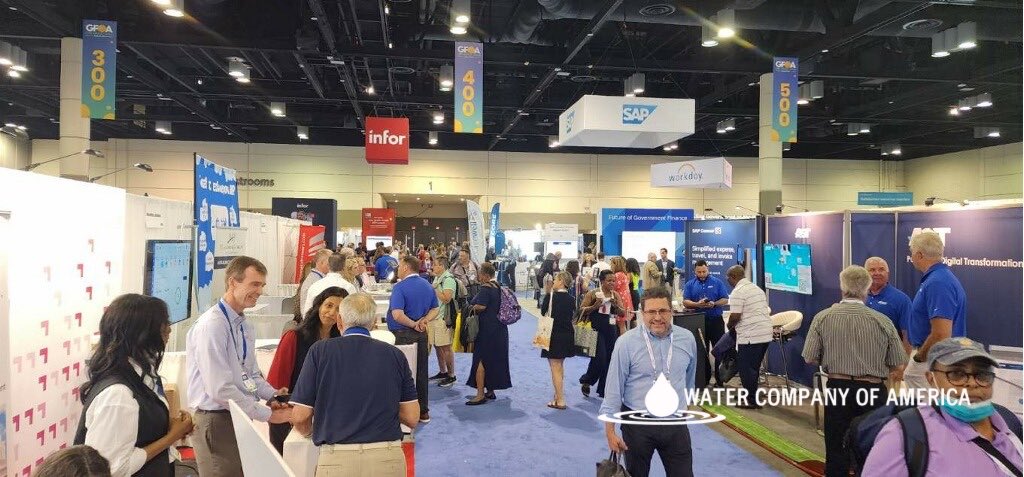 wca_revenue's tweet photo. That's a wrap for day 1 in the exhibit hall for GFOA in Orlando! Opening General Session and lots of networking events scheduled for this afternoon. Hope to see y'all again tomorrow. #GFOA2024 #wca #reducewaterloss #waterrevenue https://t.co/pEjXfJ5wiO
