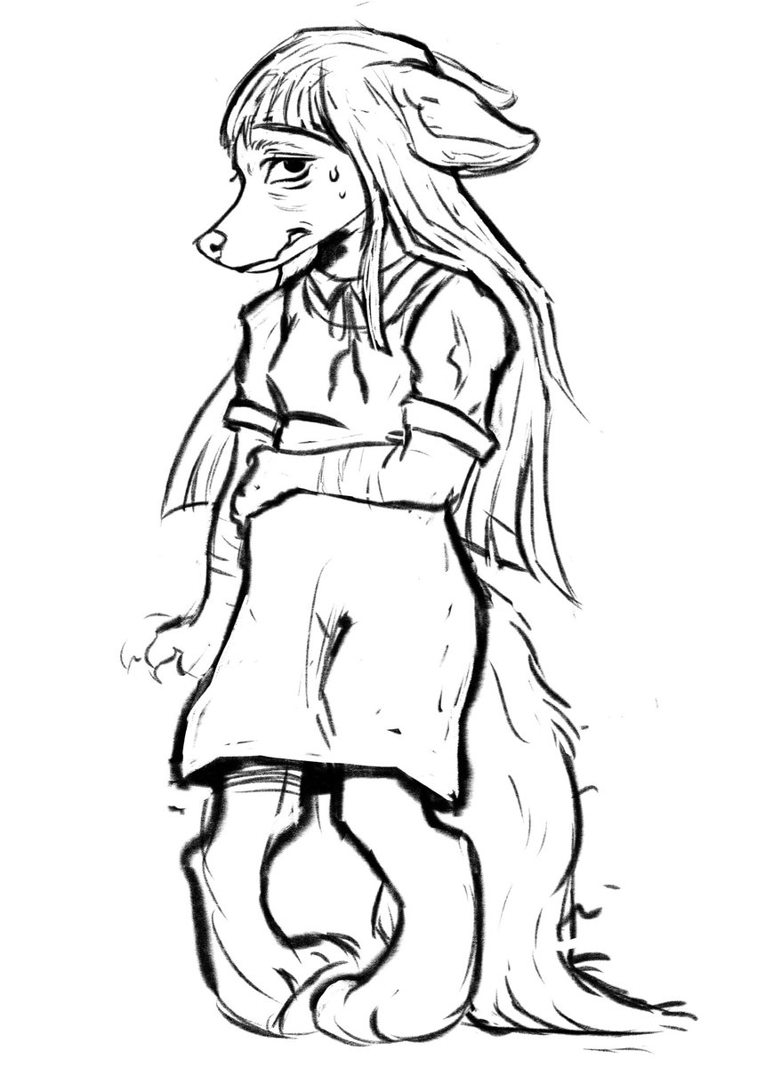 deerhalou's tweet photo. I’ve been drawing all the Termina characters as furries, here’s Samarie
[#fearandhungertermina #fearandhunger] https://t.co/XfVV6OBxHc
