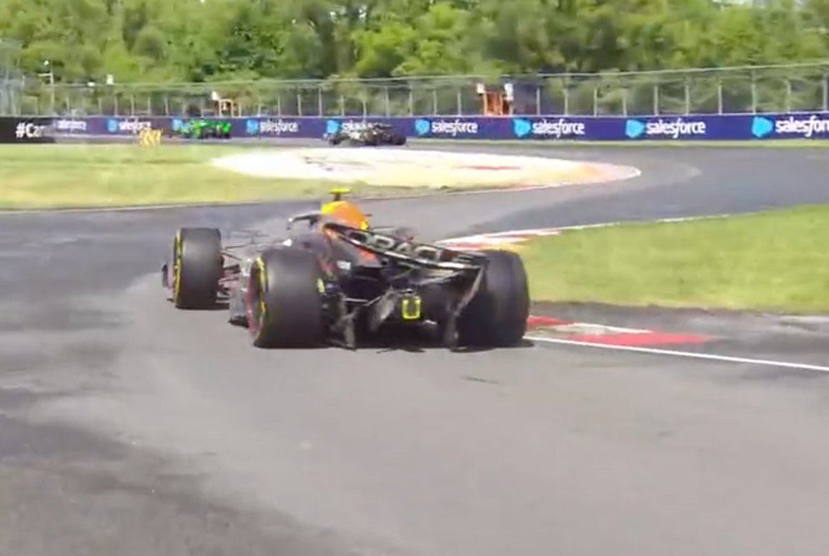 HectorG_F1's tweet image. Ese coche parece saboteado. Ese alerón trasero no es como el de Verstappen