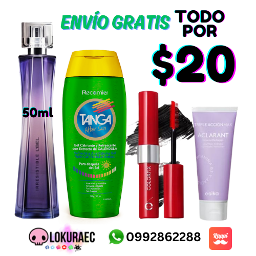 LokuraEC's tweet photo. https://t.co/9AQ3YWbRXG

Pedidos whatsapp 0992862288

https://t.co/GqYHOgqg4B

#LOKURAEC #ALMACENLOKURA #TIENDALOKURAEC #BYBEDA #ESIKA #LBEL #CYZONE #PERFUME #QUITO #ECUADOR #PERFUME #IRRESISTIBLE #MUJER https://t.co/HZVGQT8yjg