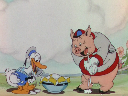 Disney_Wiki's tweet photo. Today marks the 90th anniversary of #SillySymphony short, "The Wise Little Hen".
This marked the debut of Donald Duck.
Donald and Peter Pig refuse to help the Wise Little Hen plant her corn or harvest it, but they are plenty anxious to help eat it. https://t.co/NWiJeQXsF8