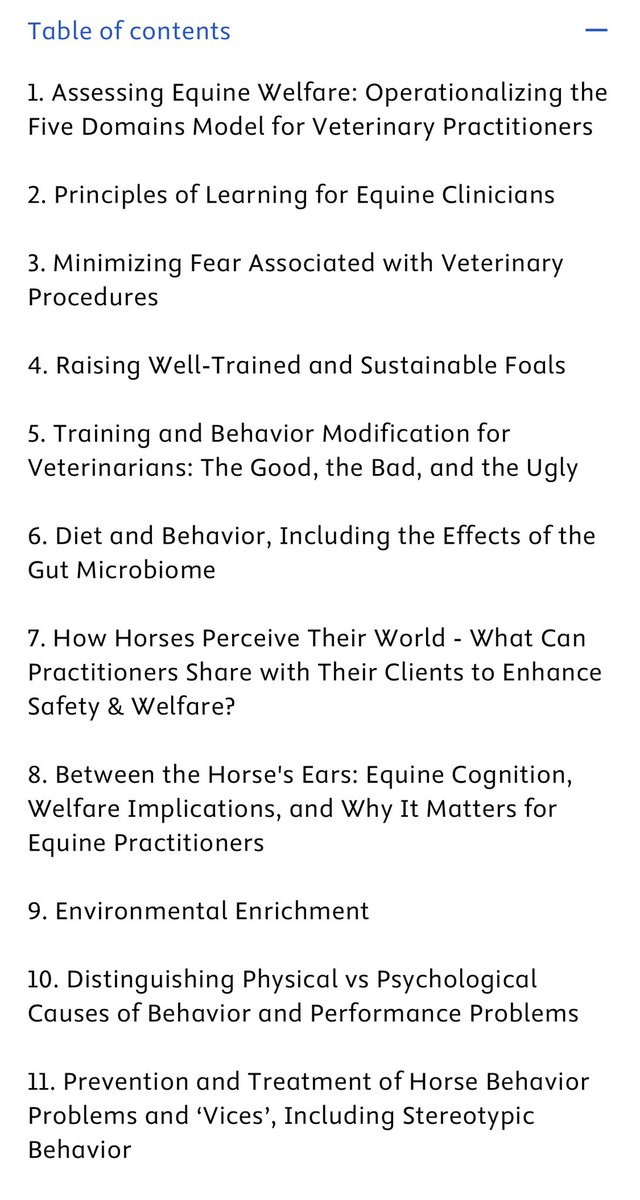 MariaRorvang's tweet photo. This brand new book is available online with @ElsevierConnect 🎉 Dr Camie Heleski and I wrote chapter 7 on “How horses perceive their world” follow the link to shop the book with a discount code: https://t.co/77obkzKsI8
#equitationscience #equinewelfare #veterinarypractice https://t.co/rKQX8CUqig