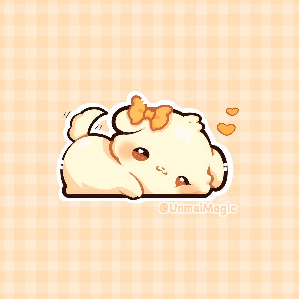 Unmeiartist's tweet photo. Playful pup๐
| #Chibiart #chibidog #chibistickers #cuteart | https://t.co/J801F0WqLb