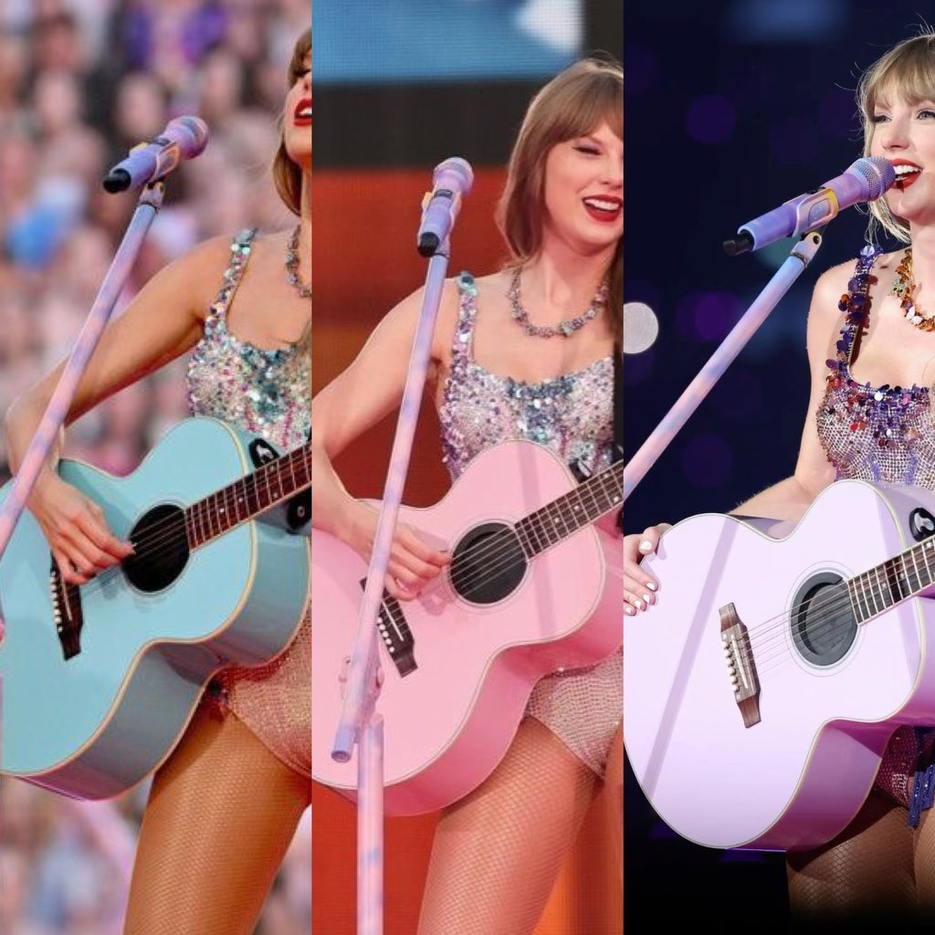 Alex_Day11's tweet photo. ALRIGHT @taylornation13 WE NEED TO KNOW: IS THERE A PURPLE LOVER GUITAR!? Or is the lighting weird! 
#tsttps #EdinburghTStheErasTour https://t.co/cy6WoXPxVp