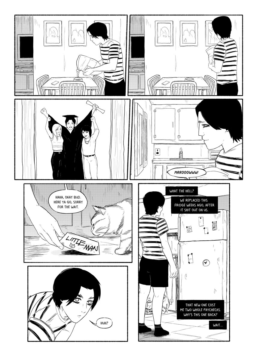 jakereevesart's tweet image. Ben, owns a video game store. One day while sorting through used games he discovers a strange old cartridge that lets him replay past points in his life. He replays it over and over..

Check out NewGame+ and 18 other stories @OneShotBooks  anthology, dream.exe!