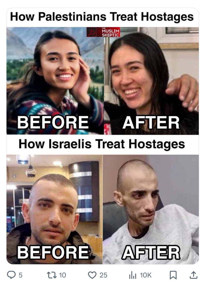 MichalSabra's tweet photo. Instead of apologizing @RyanRozbiani deleted his tweet comparing a Palestinian cancer patient released for humanitarian reasons to an Israeli hostage held captive by a wealthy Palestinian family. These are the monsters we’re dealing with. https://t.co/uBxQyusbGW