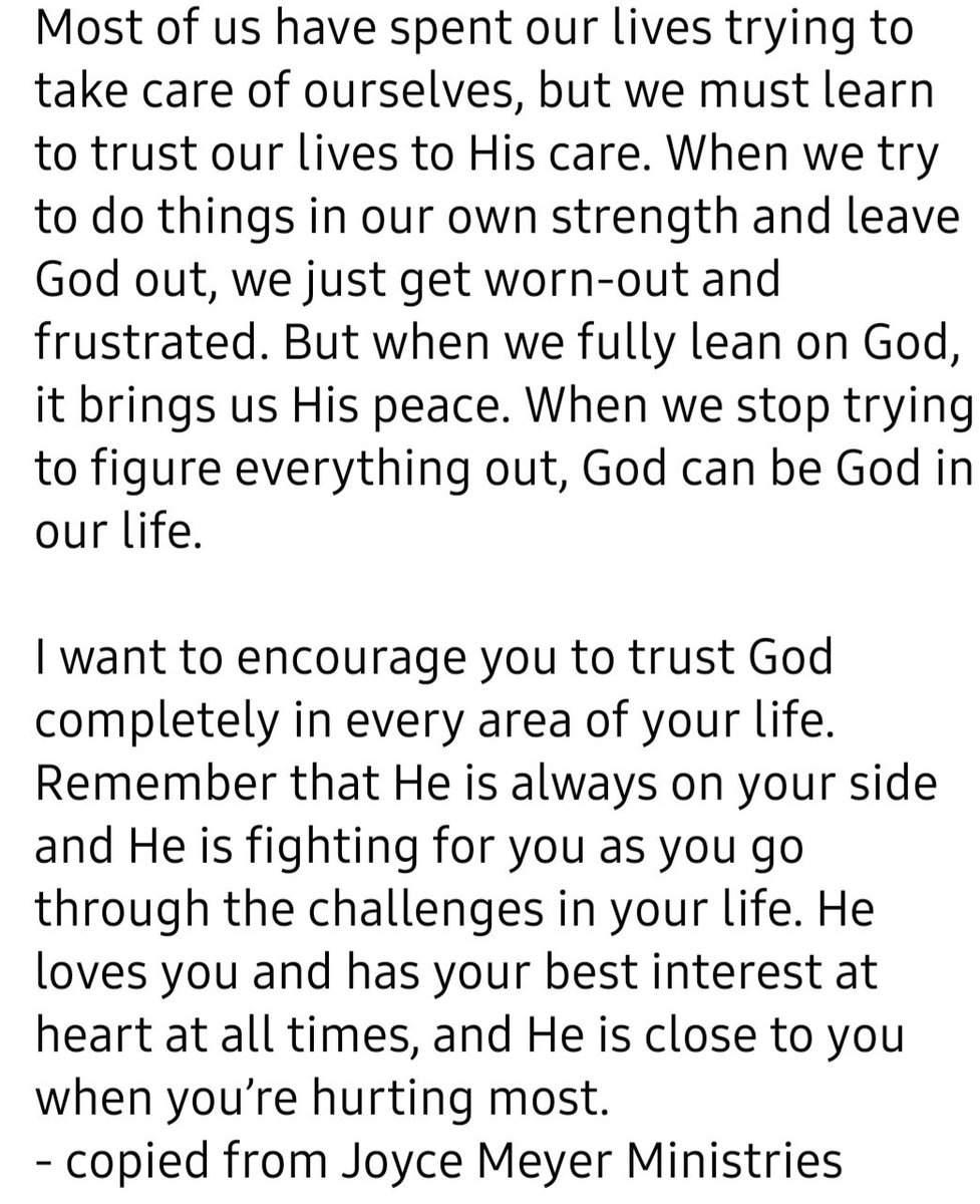 jilliej26's tweet photo. Proverbs 3:5-6 (ESV)
5 Trust in the Lord with all your heart,
and do not lean on your own understanding.
6 In all your ways acknowledge him,
and he will make straight your paths.
#sundayworship #hopeforeachday #billygraham #devotional #joycemeyer #bibleverses #prayer https://t.co/2I5TO75CYq