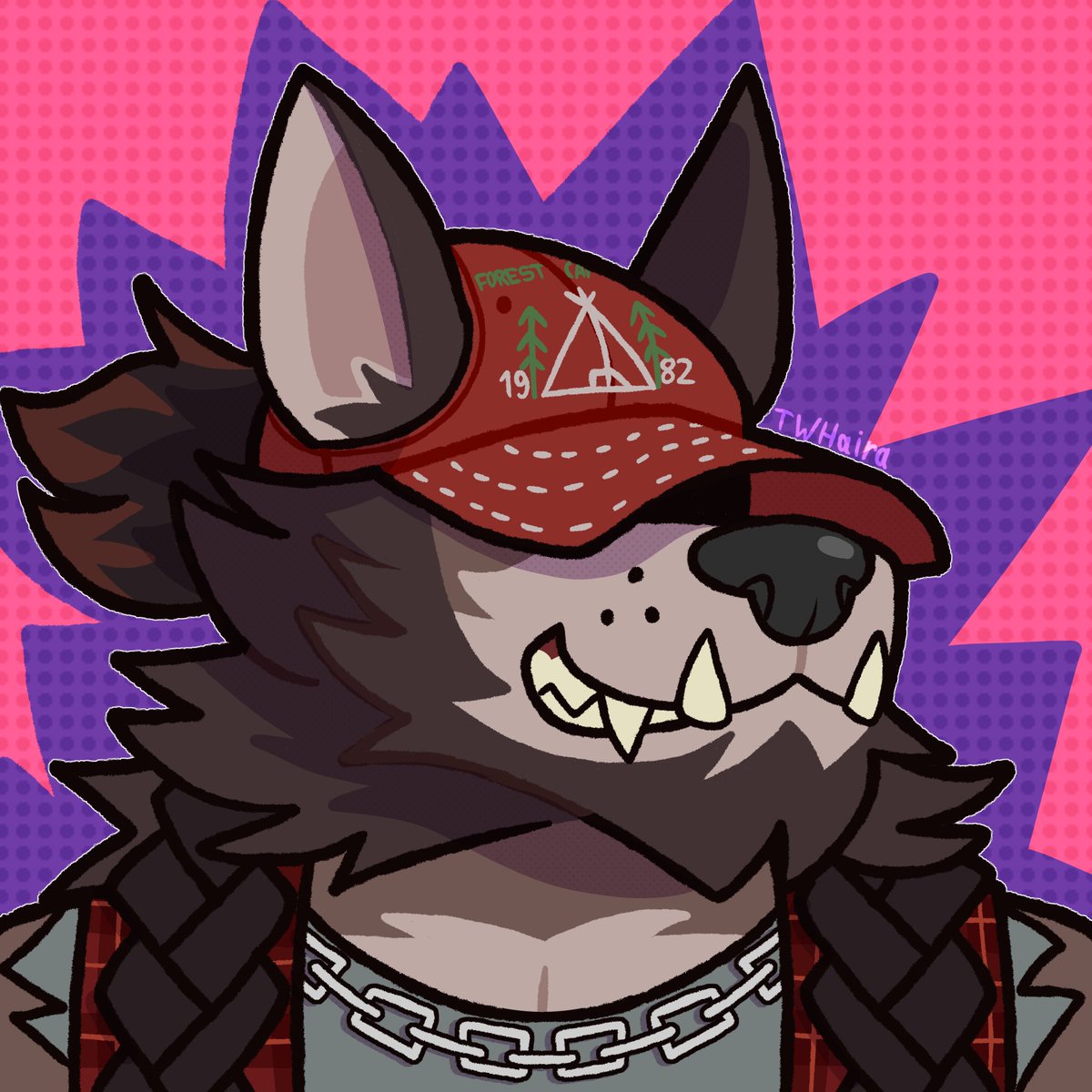TWHaira's tweet photo. ícone de Comissão do @/ronin_nate pro seu lobão bonitão 🐺🧢 https://t.co/EJ132gNmOQ