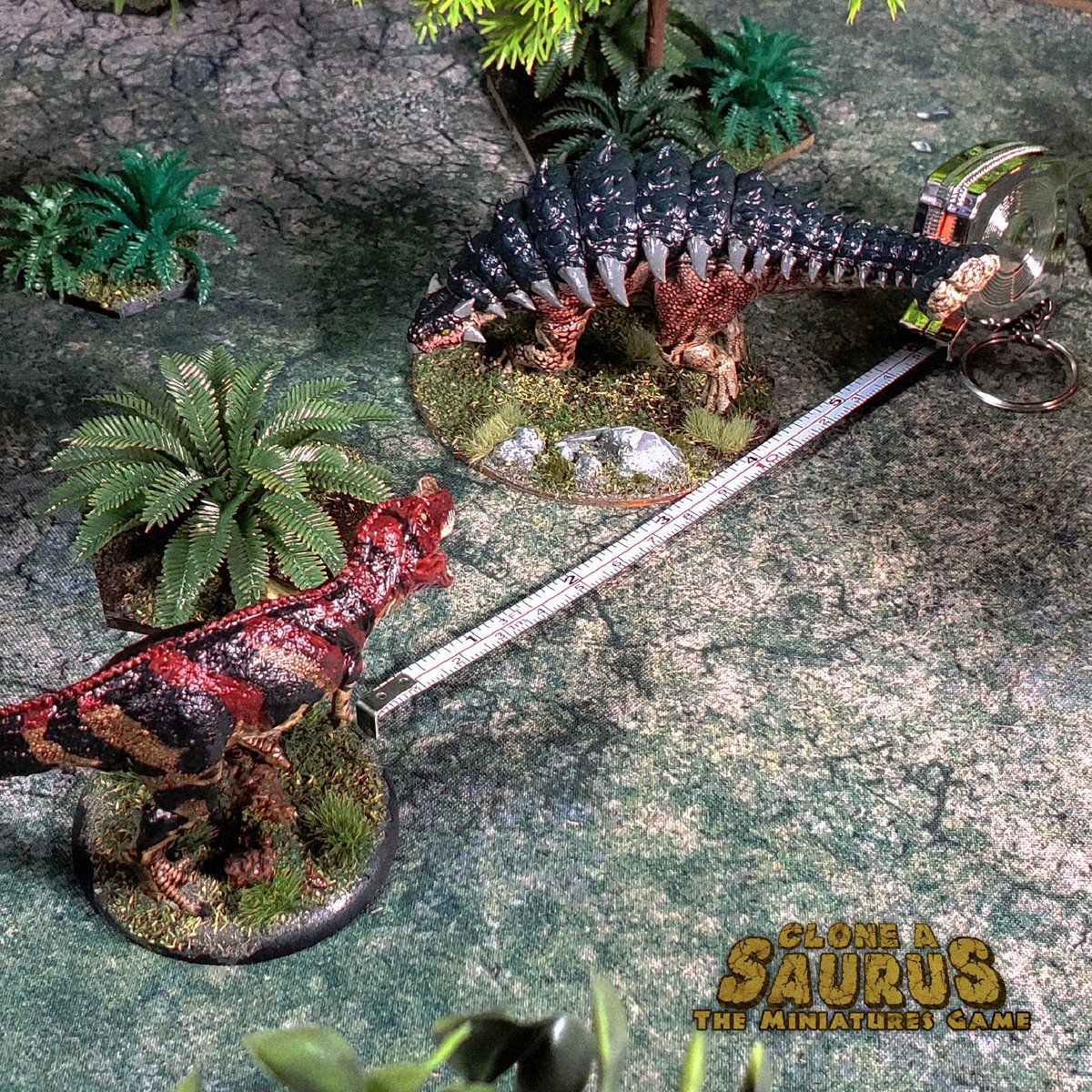 CloneaSaurusMG's tweet photo. Only in #CloneASaurus can you do epic dinosaur battles on the Tabletop!
Who's gonna win this one? Ankylosaurus or Ceratosaurus?
#JurassicJune https://t.co/lMXPSH0d6Z