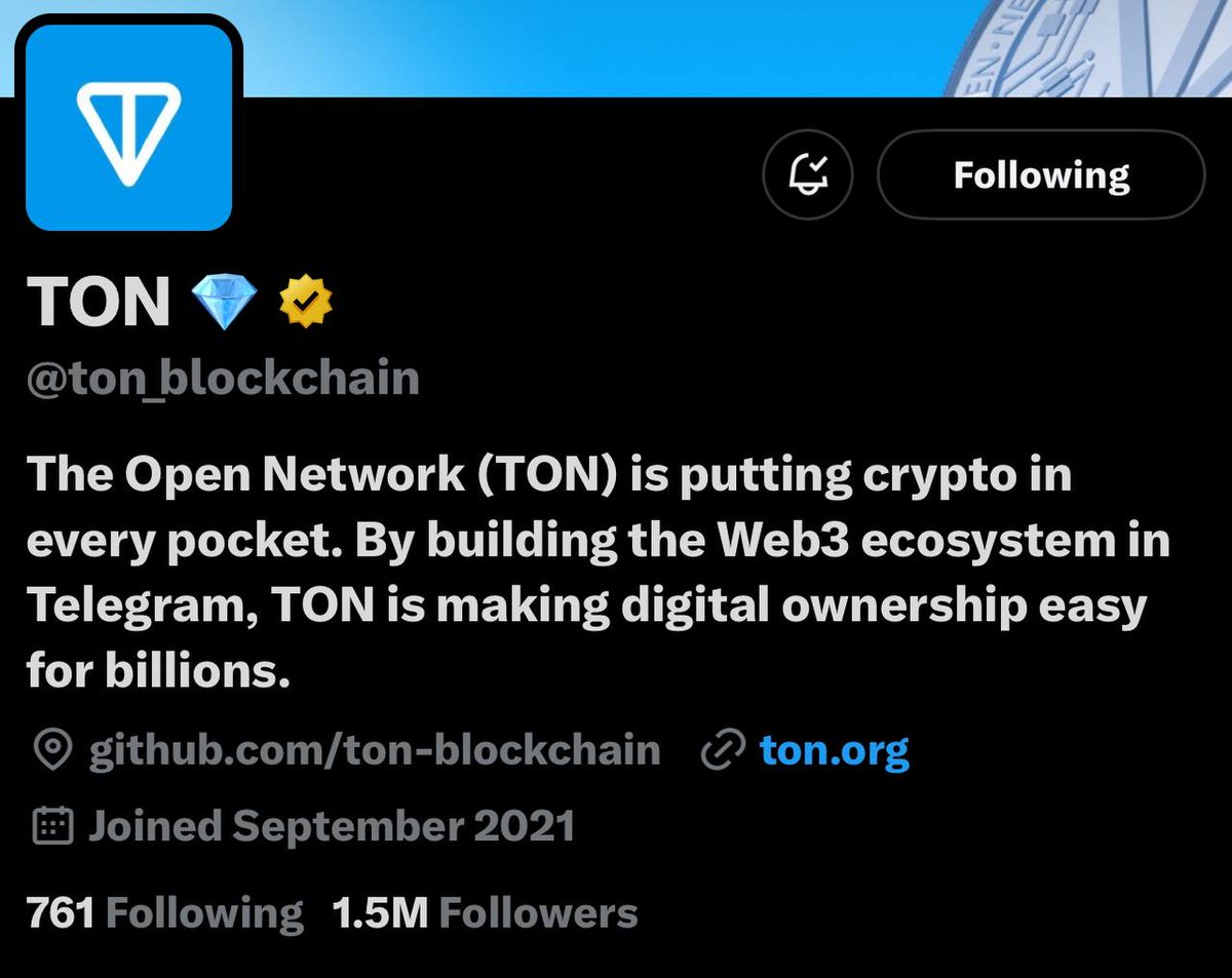 shitcoinsammy's tweet photo. 🚀 The fact that #Ton just gained another 100k followers in 24 hours is insanely bullish! Now at 1.5 million followers and growing! 💪🔥 #Toncoin #Crypto #Blockchain #Bullish #Tonald https://t.co/oVY8wbtKID